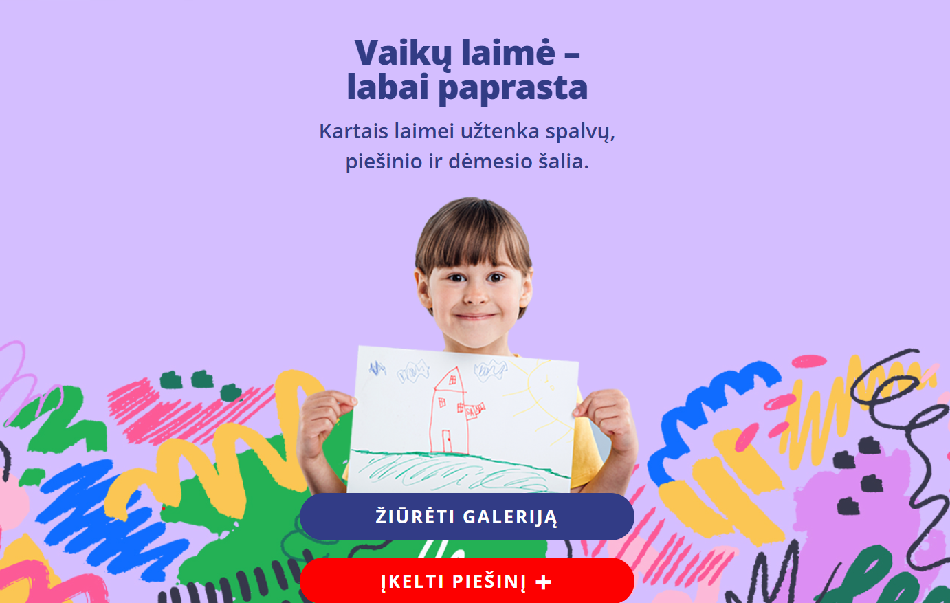 Pramoga su prasme: Lietuvos Caritas pristato iniciatyvą vaikams „Laimės galerija“ 